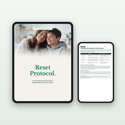 “Reset Protocol” e-book on a tablet and phone